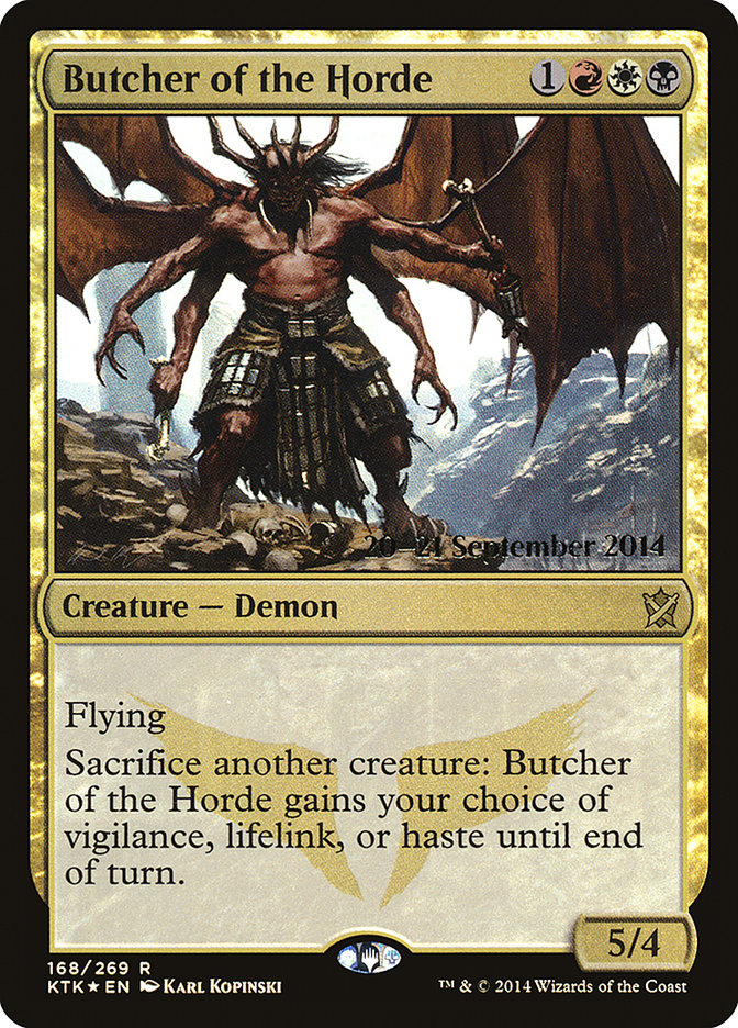 Butcher of the Horde [Khans of Tarkir Prerelease Promos] | Shuffle n Cut Hobbies & Games