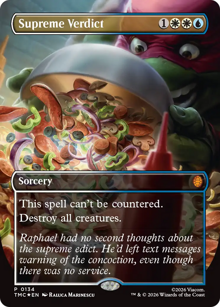 Supreme Verdict (Borderless) [Teenage Mutant Ninja Turtles Promos] | Shuffle n Cut Hobbies & Games