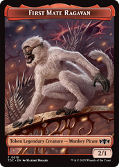 First Mate Ragavan // Treasure Double-Sided Token [Tarkir: Dragonstorm Commander Tokens] | Shuffle n Cut Hobbies & Games