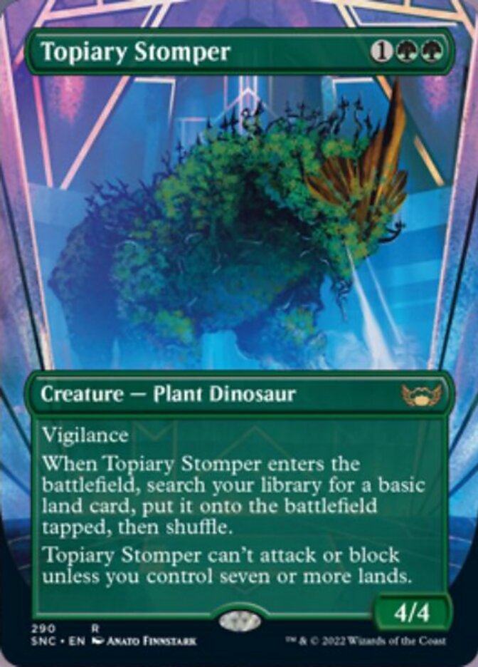 Topiary Stomper (Borderless Alternate Art) [Streets of New Capenna] | Shuffle n Cut Hobbies & Games