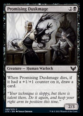 Promising Duskmage [Strixhaven: School of Mages] | Shuffle n Cut Hobbies & Games