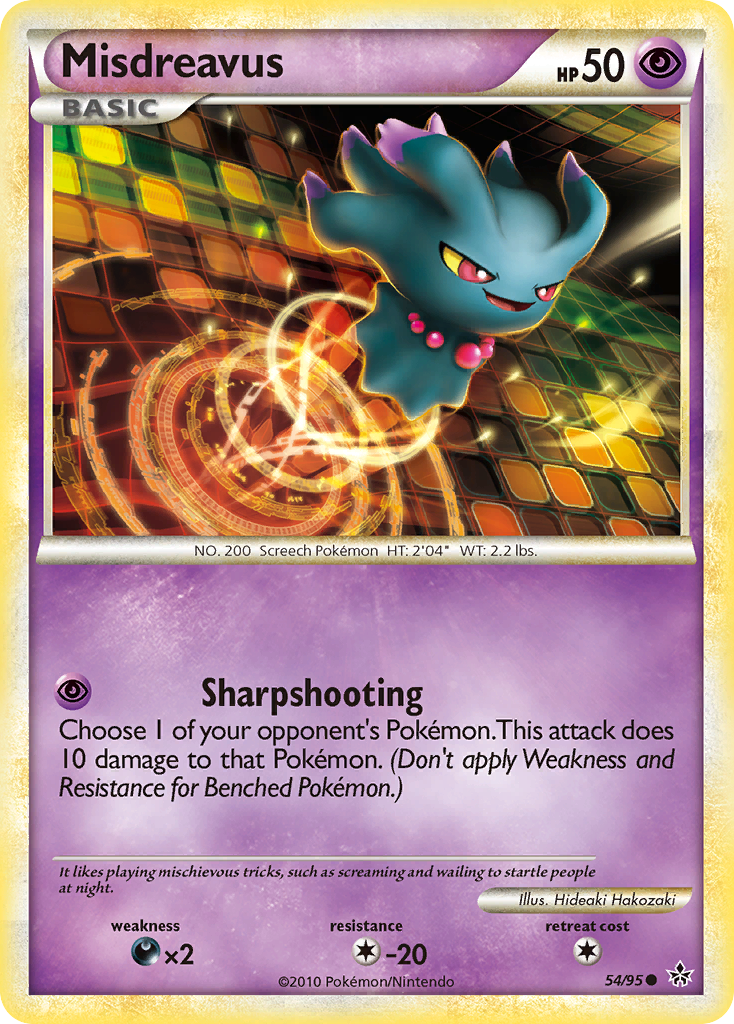 Misdreavus (54/95) [HeartGold & SoulSilver: Unleashed] | Shuffle n Cut Hobbies & Games