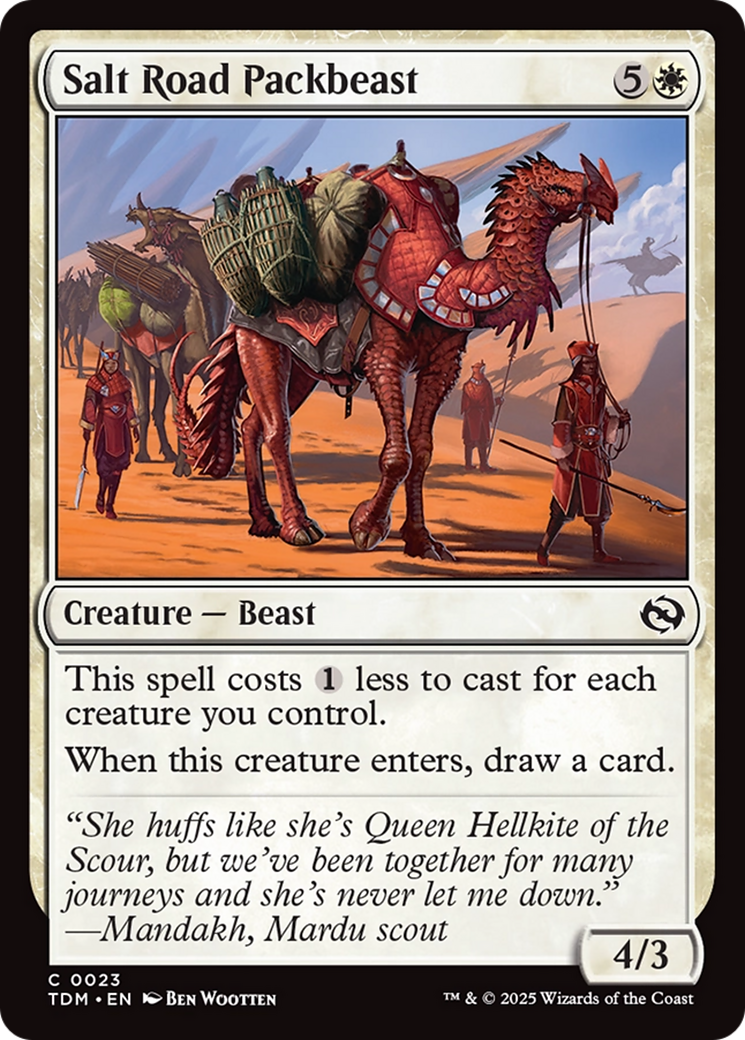 Salt Road Packbeast [Tarkir: Dragonstorm] | Shuffle n Cut Hobbies & Games