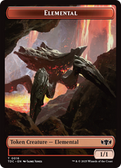 Elemental (0016) // Gold Double-Sided Token [Tarkir: Dragonstorm Commander Tokens] | Shuffle n Cut Hobbies & Games