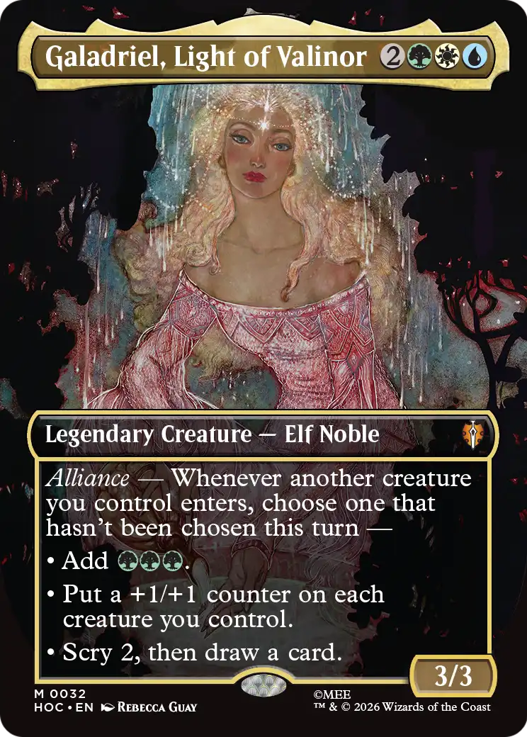 Galadriel, Light of Valinor (Borderless) [The Hobbit: Eternal-Legal] | Shuffle n Cut Hobbies & Games