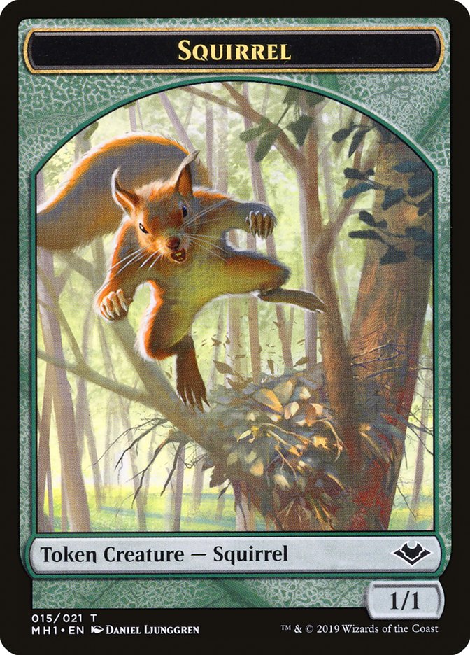 Illusion (005) // Squirrel (015) Double-Sided Token [Modern Horizons Tokens] | Shuffle n Cut Hobbies & Games