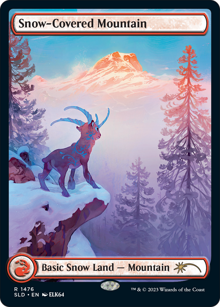 Snow-Covered Mountain (1476) [Secret Lair Drop Series] | Shuffle n Cut Hobbies & Games