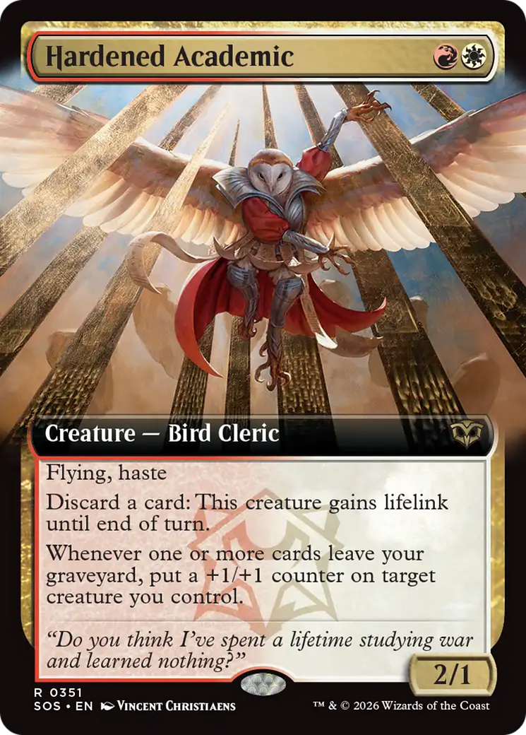 Hardened Academic (Extended Art) [Secrets of Strixhaven] | Shuffle n Cut Hobbies & Games