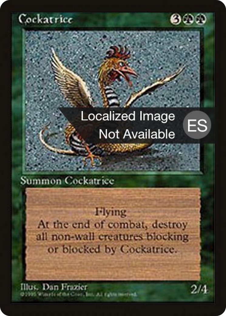Cockatrice [Fourth Edition Foreign Black Border] | Shuffle n Cut Hobbies & Games