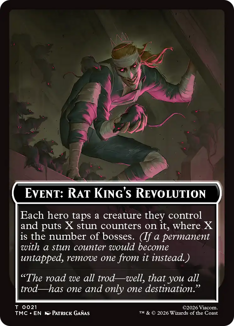 Event: Rat King's Revolution [Teenage Mutant Ninja Turtles Commander Tokens] | Shuffle n Cut Hobbies & Games