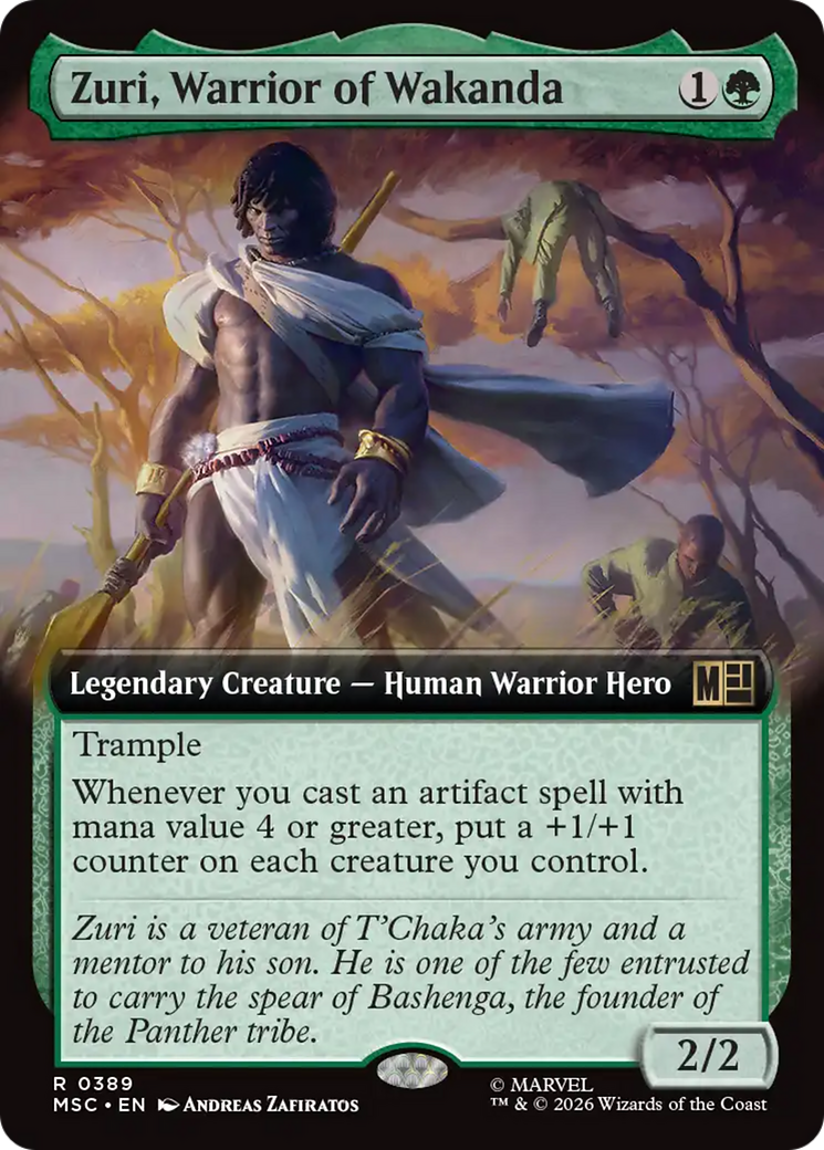 Zuri, Warrior of Wakanda (Extended Art) [Marvel Super Heroes Commander] | Shuffle n Cut Hobbies & Games