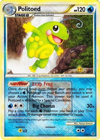 Politoed (7/95) (League Promo) [HeartGold & SoulSilver: Unleashed] | Shuffle n Cut Hobbies & Games
