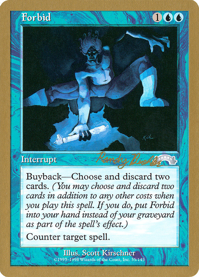 Forbid (Randy Buehler) [World Championship Decks 1998] | Shuffle n Cut Hobbies & Games