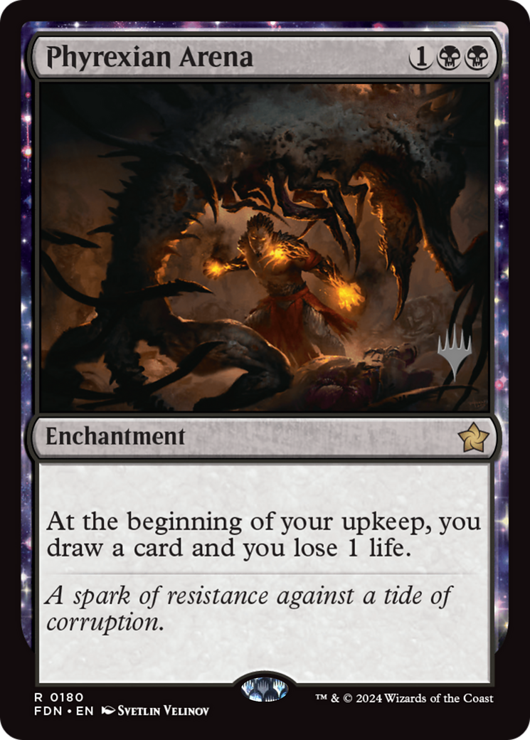 Phyrexian Arena [Foundations Promos] | Shuffle n Cut Hobbies & Games