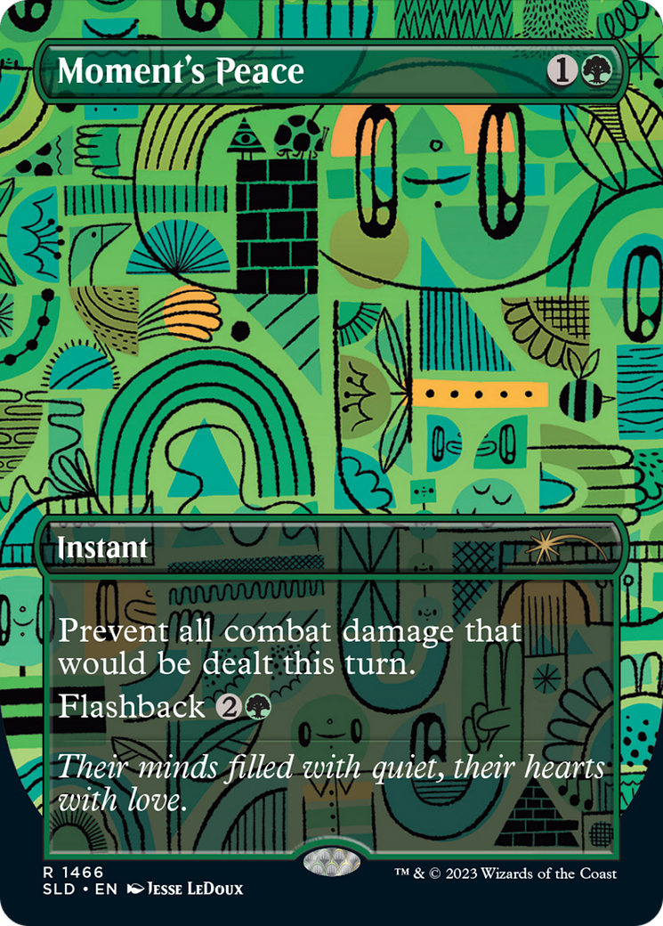 Moment's Peace (Rainbow Foil) [Secret Lair Drop Series] | Shuffle n Cut Hobbies & Games