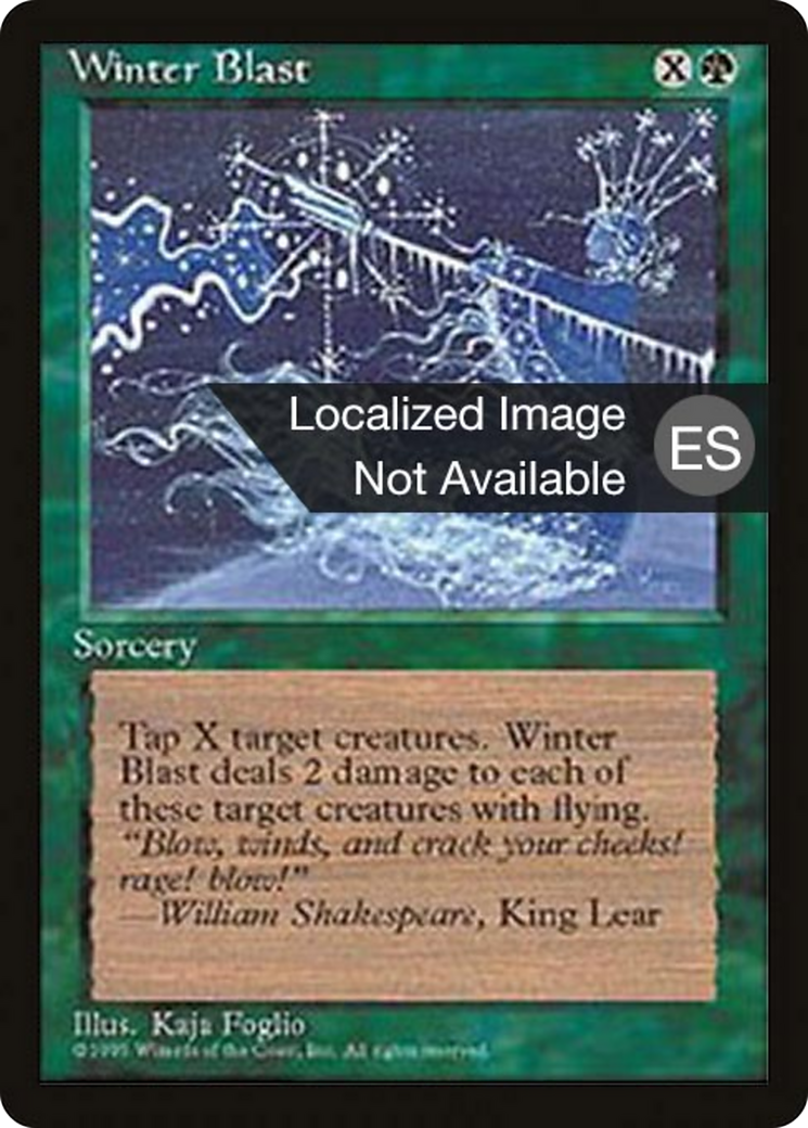 Winter Blast [Fourth Edition Foreign Black Border] | Shuffle n Cut Hobbies & Games