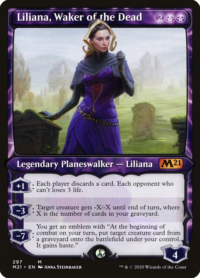 Liliana, Waker of the Dead (Showcase) [Core Set 2021] | Shuffle n Cut Hobbies & Games