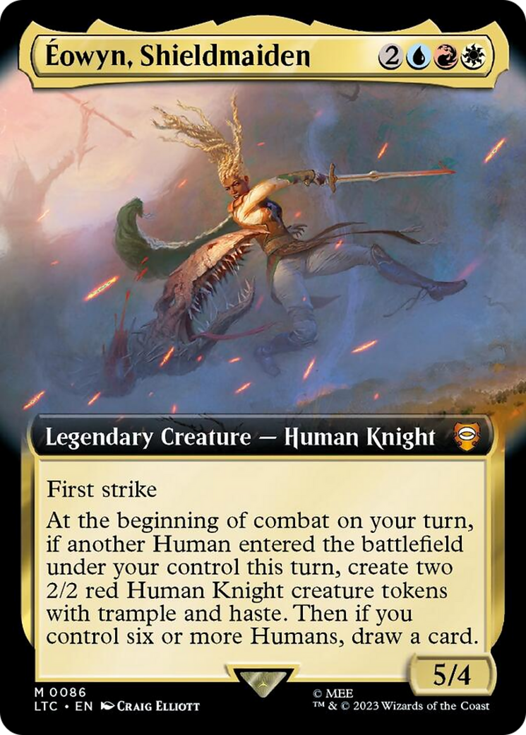 Eowyn, Shieldmaiden (Extended Art) [The Lord of the Rings: Tales of Middle-Earth Commander] | Shuffle n Cut Hobbies & Games