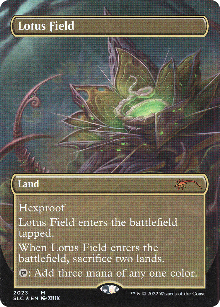 Lotus Field (Borderless) [Secret Lair Countdown Kit] | Shuffle n Cut Hobbies & Games