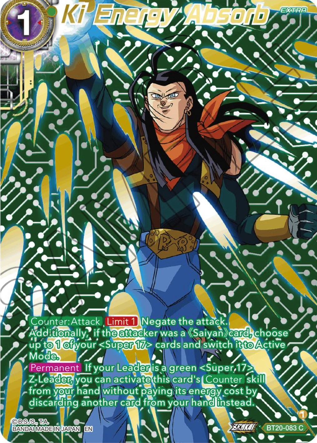 Ki Energy Absorb (Gold-Stamped) (BT20-083) [Power Absorbed] | Shuffle n Cut Hobbies & Games