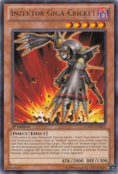 Inzektor Giga-Cricket [GAOV-EN031] Rare | Shuffle n Cut Hobbies & Games