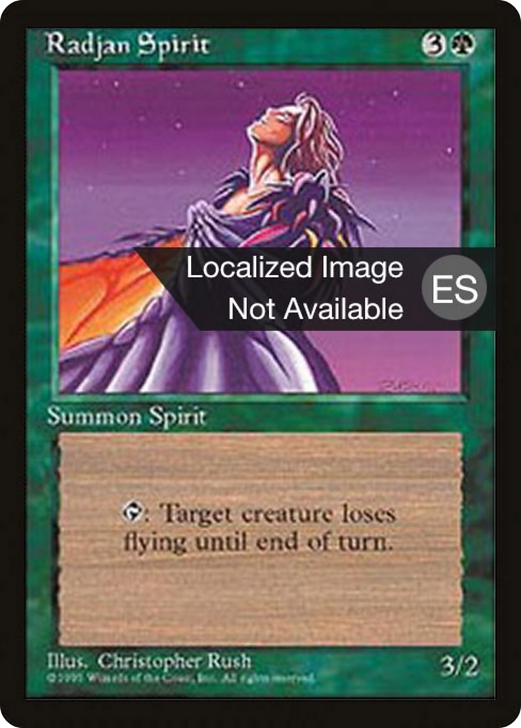 Radjan Spirit [Fourth Edition Foreign Black Border] | Shuffle n Cut Hobbies & Games