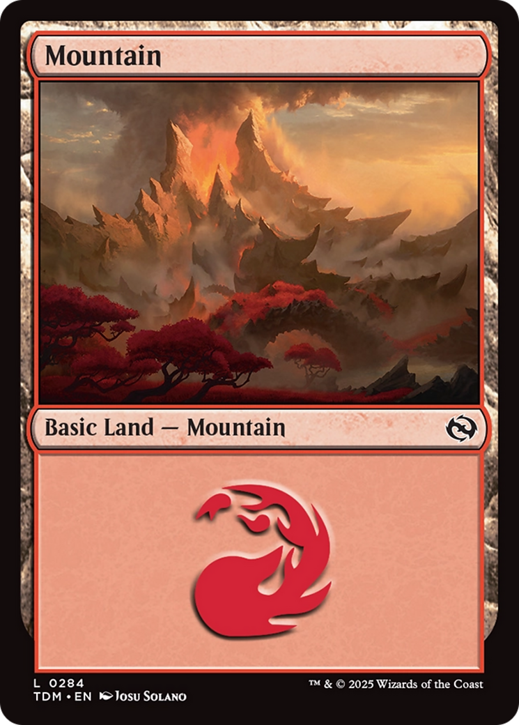 Mountain (0284) [Tarkir: Dragonstorm] | Shuffle n Cut Hobbies & Games