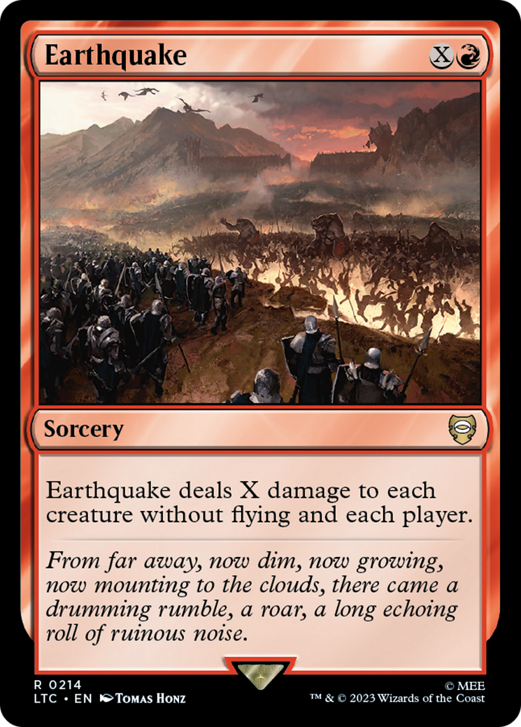 Earthquake [The Lord of the Rings: Tales of Middle-Earth Commander] | Shuffle n Cut Hobbies & Games