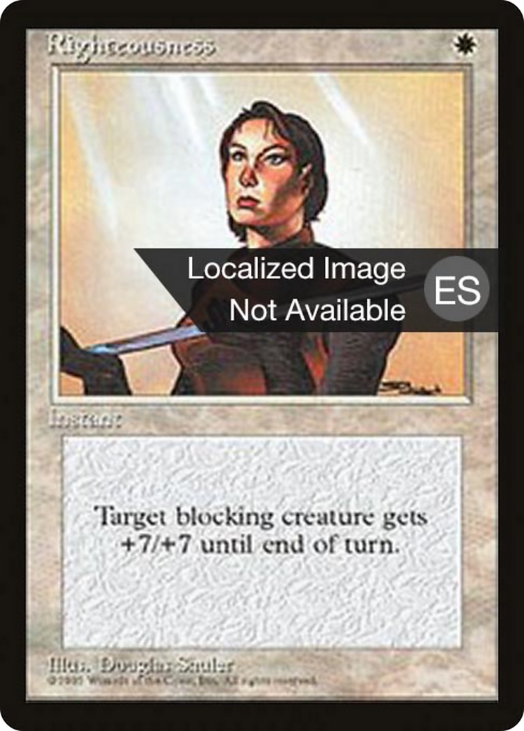 Righteousness [Fourth Edition Foreign Black Border] | Shuffle n Cut Hobbies & Games