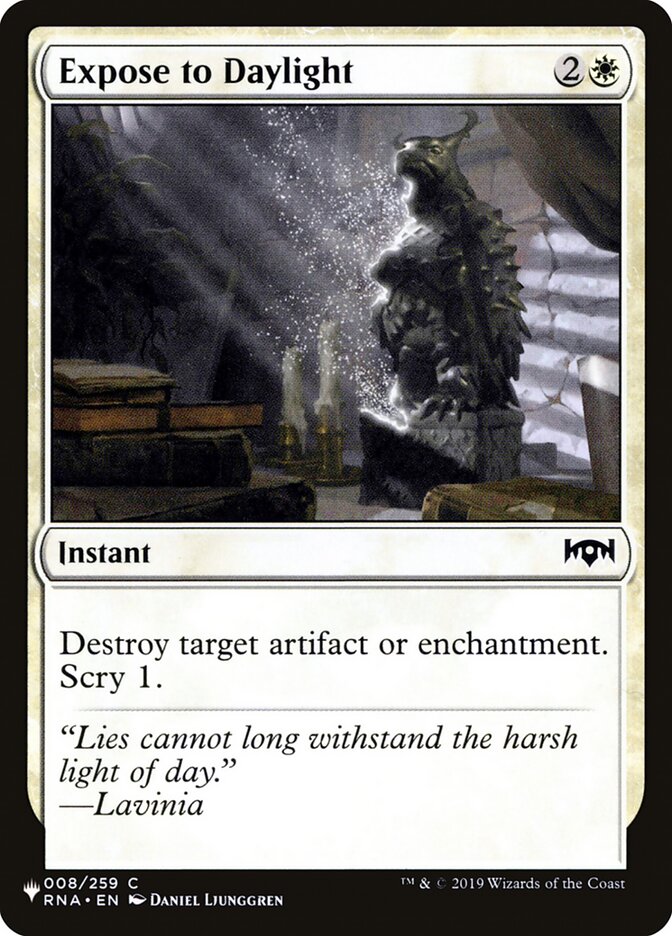 Expose to Daylight [The List] | Shuffle n Cut Hobbies & Games