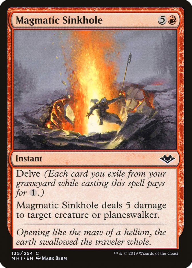Magmatic Sinkhole [Modern Horizons] | Shuffle n Cut Hobbies & Games