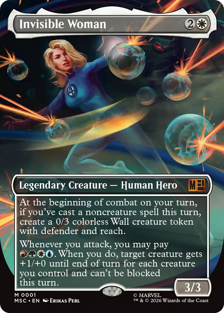 Invisible Woman (Borderless) [Marvel Super Heroes Commander] | Shuffle n Cut Hobbies & Games