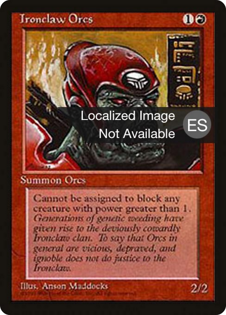 Ironclaw Orcs [Fourth Edition Foreign Black Border] | Shuffle n Cut Hobbies & Games