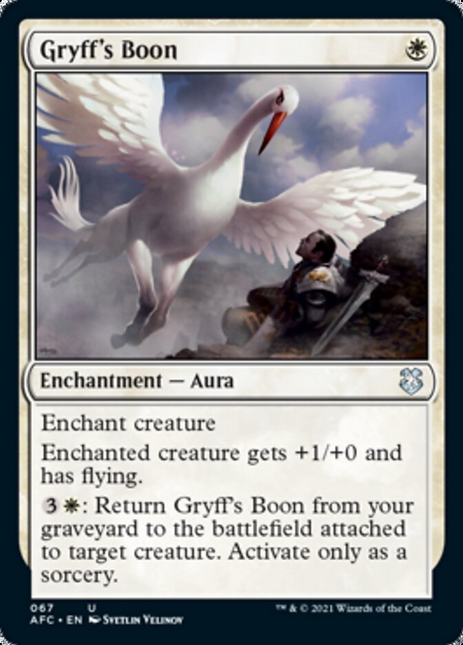 Gryff's Boon [Dungeons & Dragons: Adventures in the Forgotten Realms Commander] | Shuffle n Cut Hobbies & Games