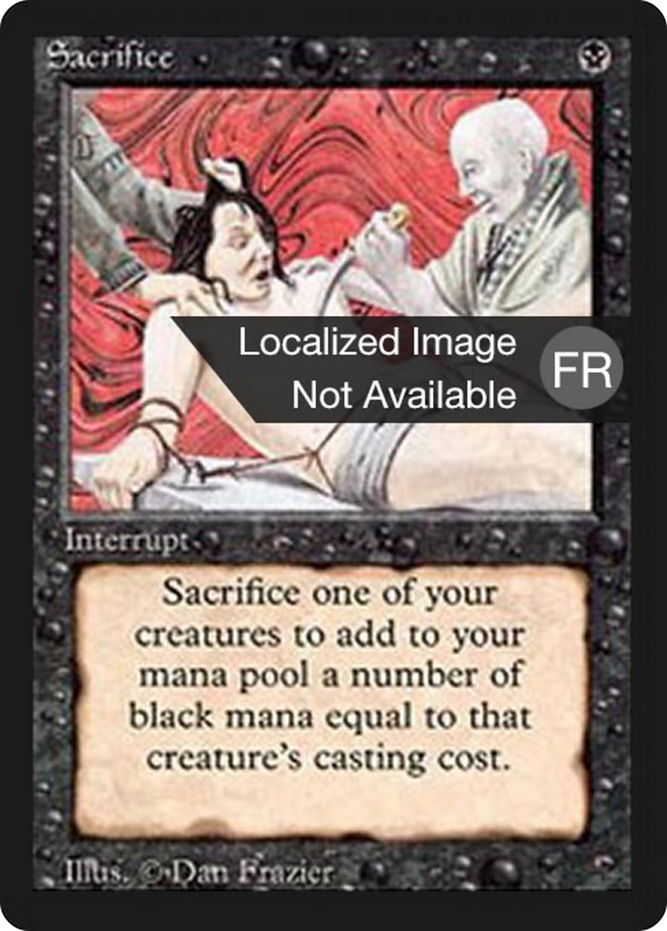 Sacrifice [Foreign Black Border] | Shuffle n Cut Hobbies & Games
