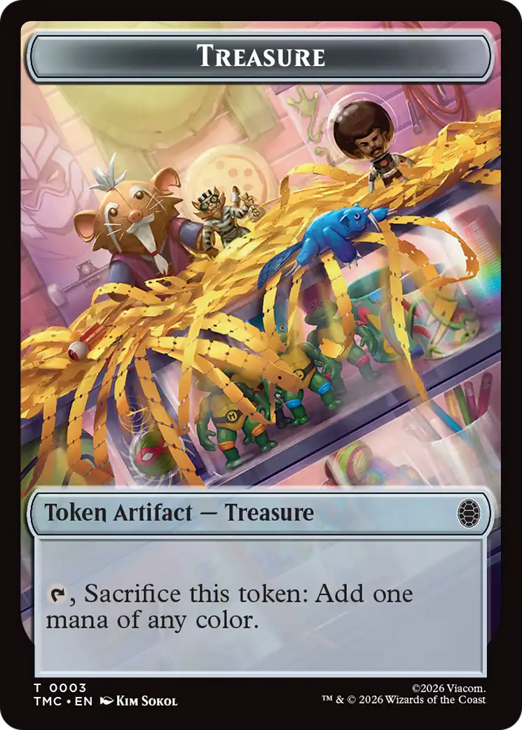 Treasure // Clue Double-Sided Token [Teenage Mutant Ninja Turtles Commander Tokens] | Shuffle n Cut Hobbies & Games
