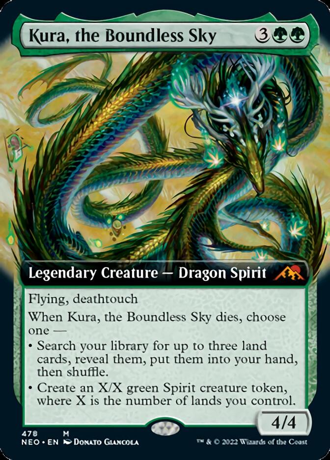 Kura, the Boundless Sky (Extended Art) [Kamigawa: Neon Dynasty] | Shuffle n Cut Hobbies & Games