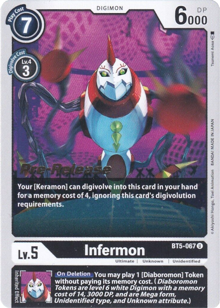 Infermon [BT5-067] [Battle of Omni Pre-Release Promos] | Shuffle n Cut Hobbies & Games