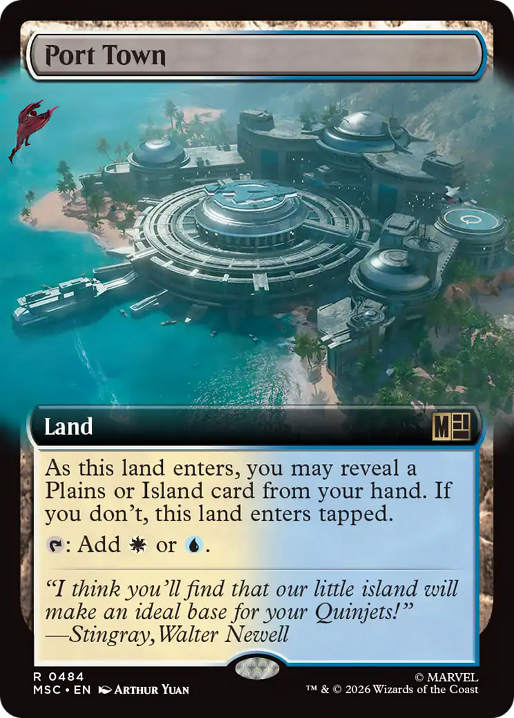 Port Town (Extended Art) [Marvel Super Heroes Commander] | Shuffle n Cut Hobbies & Games