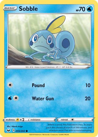 Sobble (055/202) (Premium Collection) [Sword & Shield: Base Set] | Shuffle n Cut Hobbies & Games