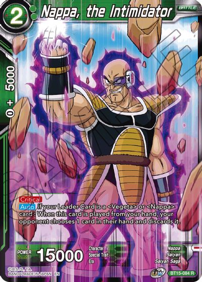 Nappa, the Intimidator (BT15-084) [Saiyan Showdown] | Shuffle n Cut Hobbies & Games