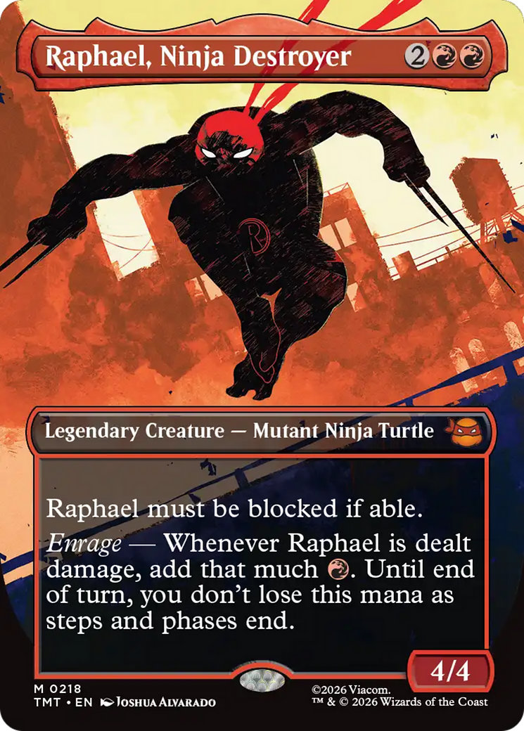Raphael, Ninja Destroyer (Borderless) [Teenage Mutant Ninja Turtles] | Shuffle n Cut Hobbies & Games