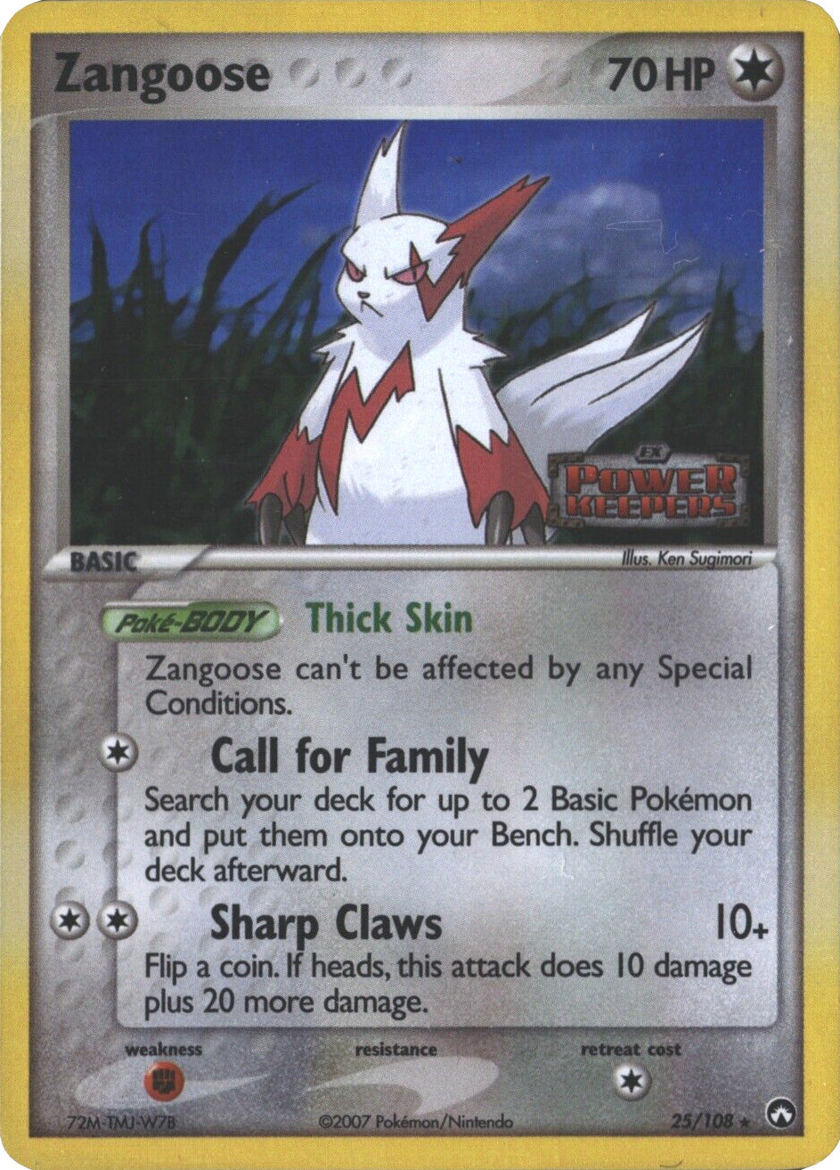 Zangoose (25/108) (Stamped) [EX: Power Keepers] | Shuffle n Cut Hobbies & Games