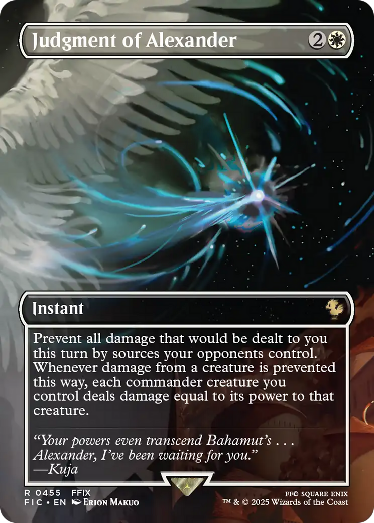 Judgment of Alexander (Borderless) [FINAL FANTASY Commander] | Shuffle n Cut Hobbies & Games