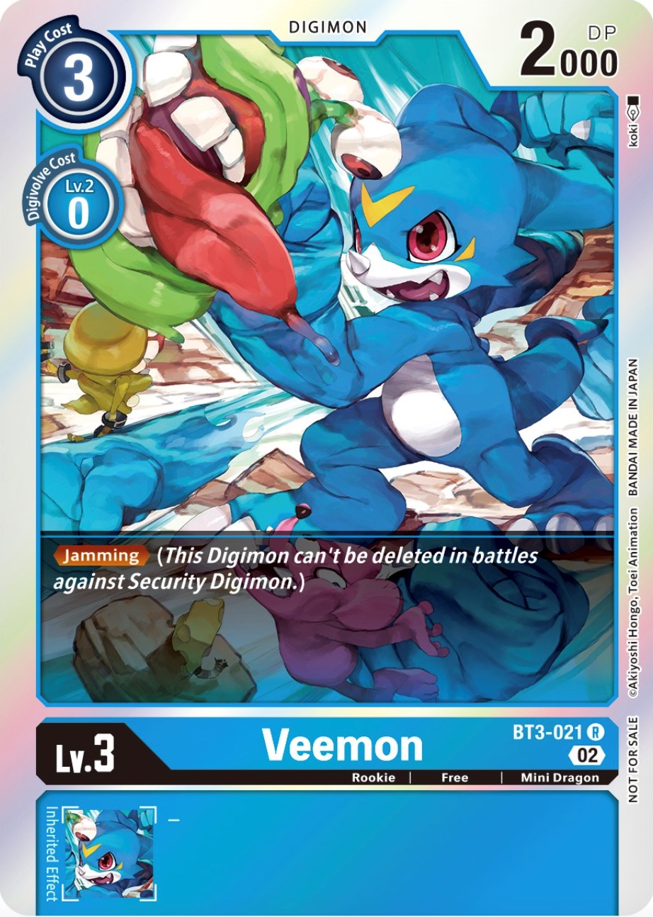 Veemon [BT3-021] (Official Tournament Pack Vol.8) [Release Special Booster Promos] | Shuffle n Cut Hobbies & Games