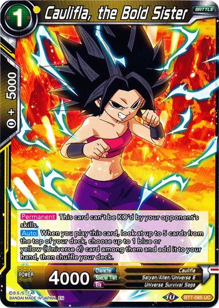 Caulifla, the Bold Sister (BT7-085) [Assault of the Saiyans] | Shuffle n Cut Hobbies & Games