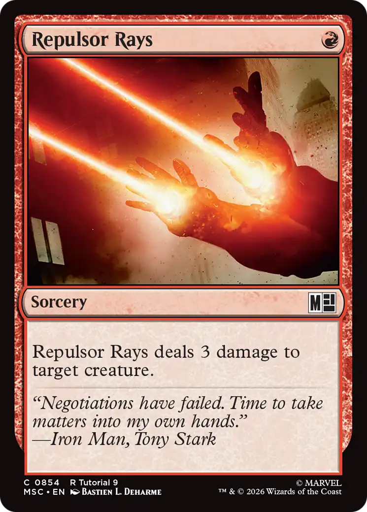 Repulsor Rays (0854) [Marvel Super Heroes Commander] | Shuffle n Cut Hobbies & Games