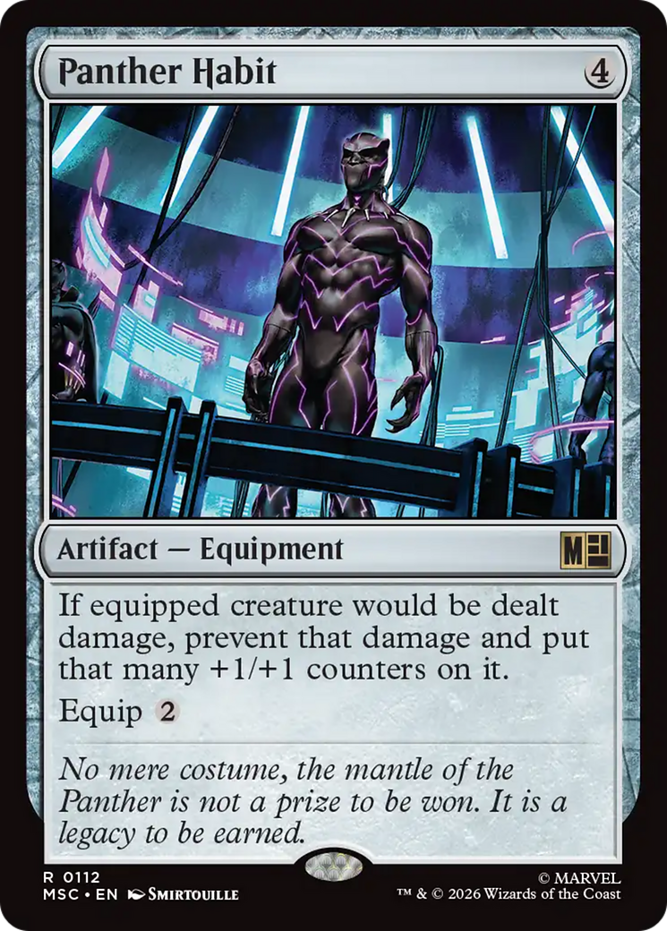 Panther Habit (Surge Foil) [Marvel Super Heroes Commander] | Shuffle n Cut Hobbies & Games