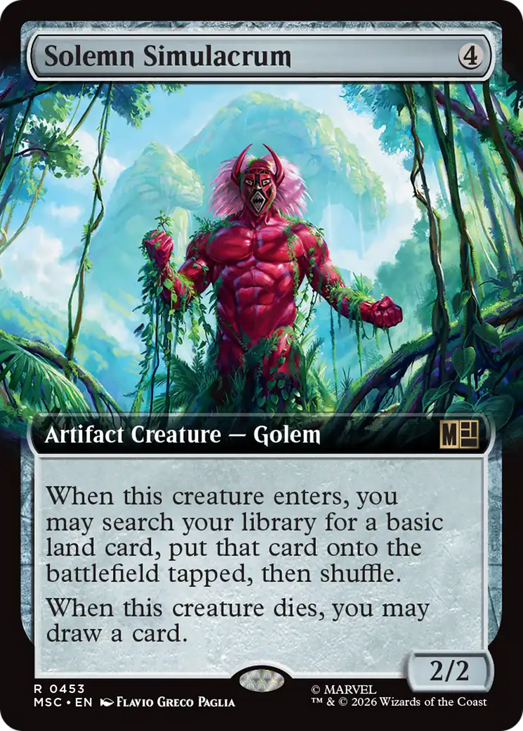 Solemn Simulacrum (Extended Art) [Marvel Super Heroes Commander] | Shuffle n Cut Hobbies & Games