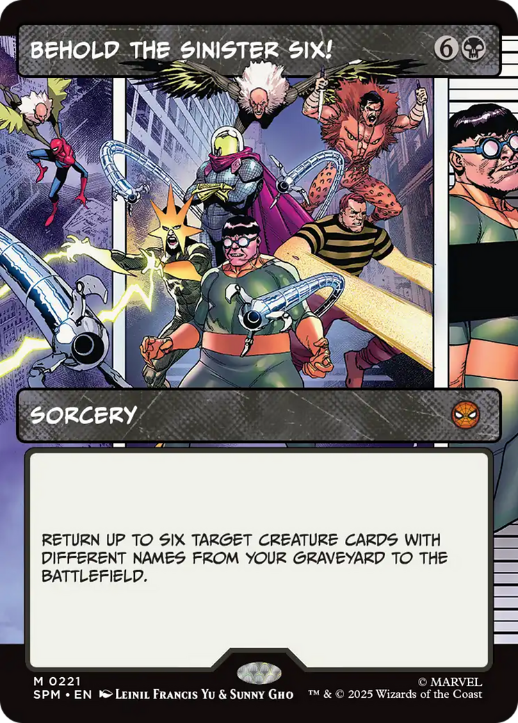 Behold the Sinister Six! (Borderless) [Marvel's Spider-Man] | Shuffle n Cut Hobbies & Games